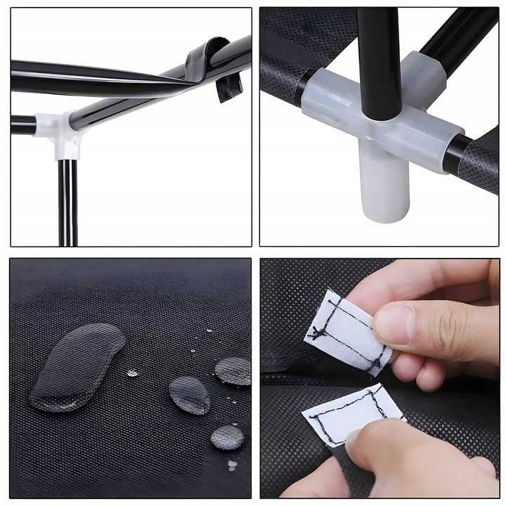 Materiałowa Szafa Tekstylna Składana Garderoba Organizer Na Ubrania XL