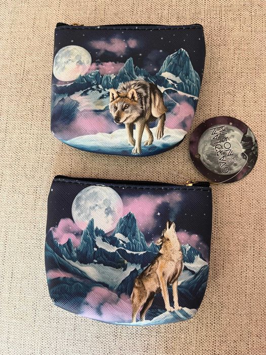 Par de Porta-Moedas Lobo - Edição Especial Limitada!