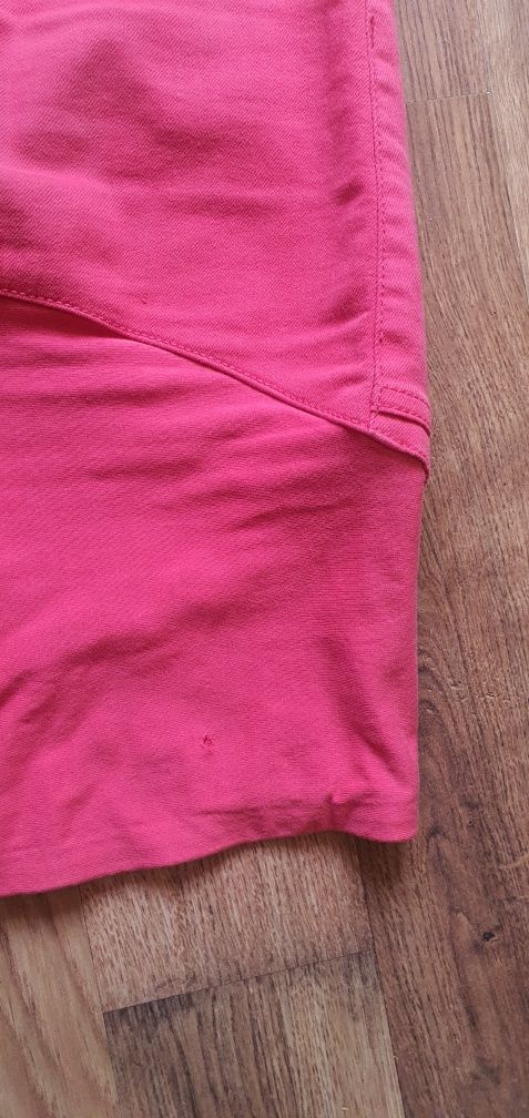 H&M MAMA Spodnie ciążowe malinowe czerwone 36 S