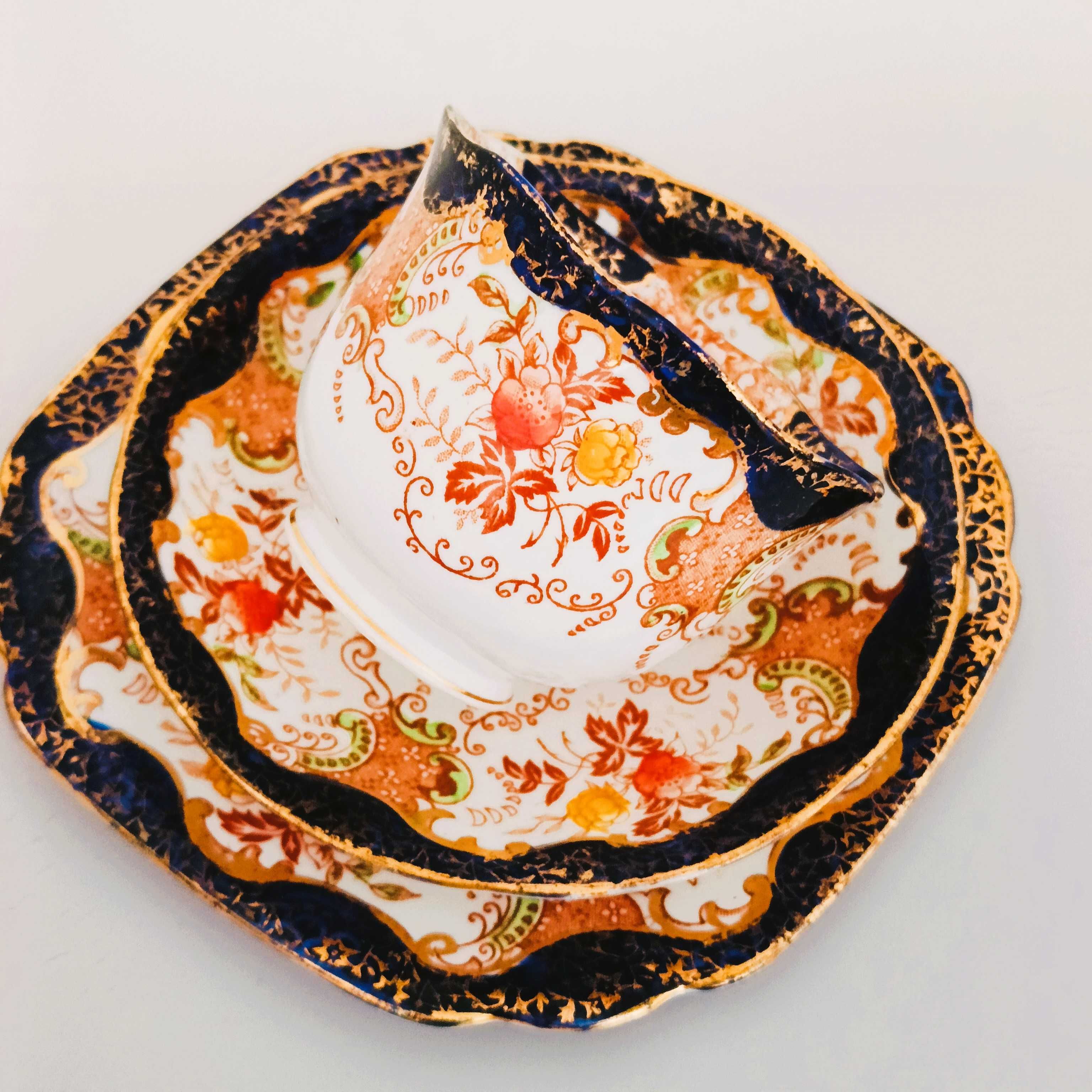 **filiżanka IMARI porcelana CROWN stara sygn. Mayer & Sherratt 1921+