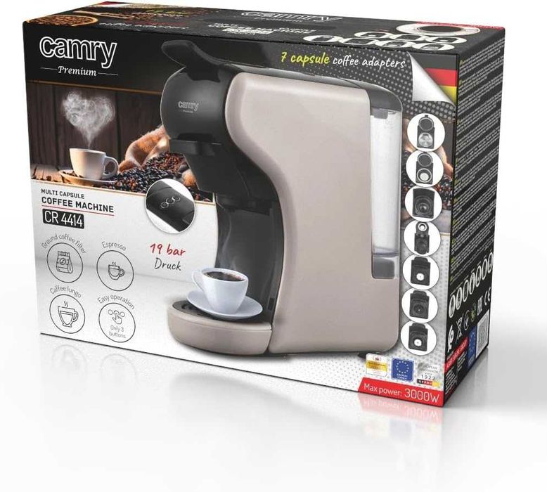 Ekspres do kawy na kapsułki CAMRY PREMIUM