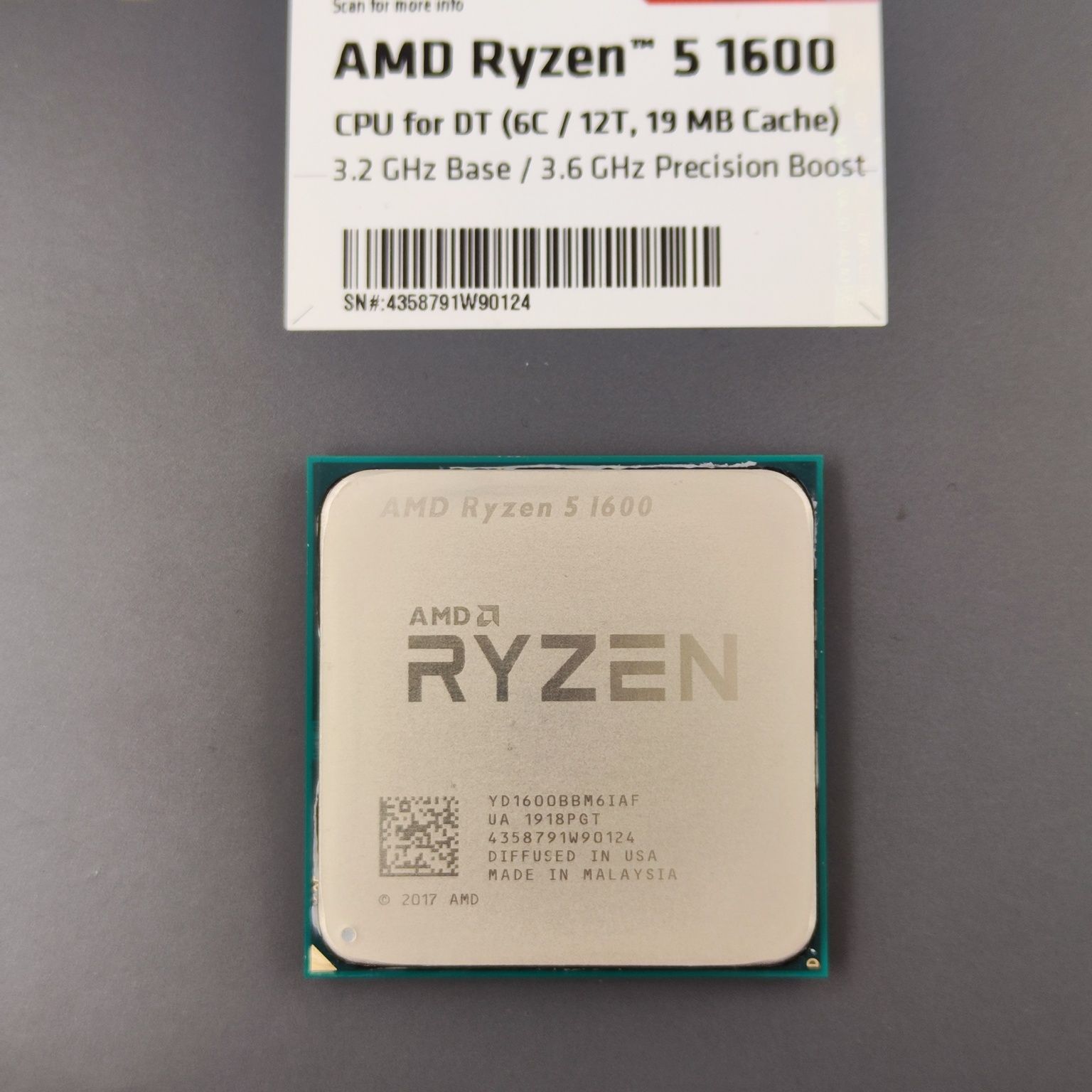 AMD Ryzen 5 1600 AF (box) 6/12