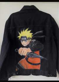 Naruto kurtka jeansowa custom