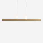 3 Candeeiros de tecto LED Barra Axel Dourado