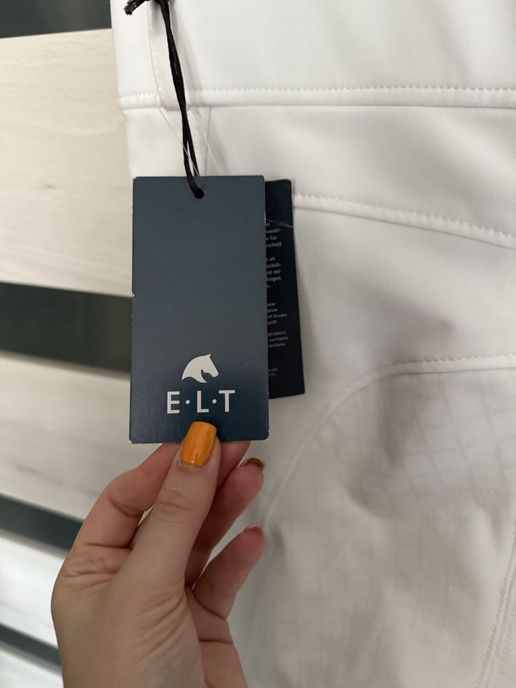 Bryczesy jeźdzeckie ELT białe damskie 176
