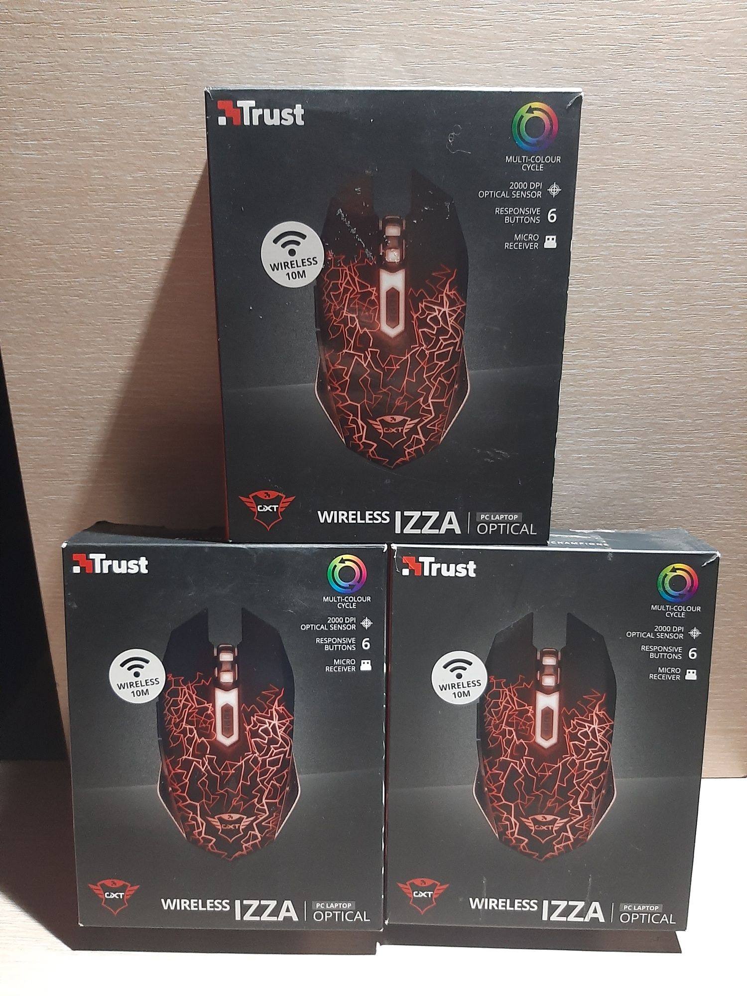 Комп'ютерні мишки USB бездротові Trust Izza GXT 107