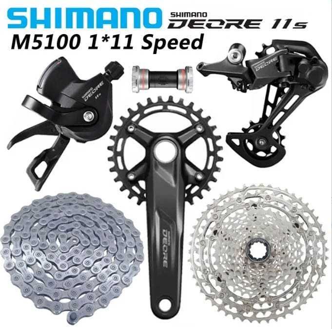 Групсет Shimano DEORE M5100 1x11 скоростей, RD-M5100SGS, CS-HG5100-11