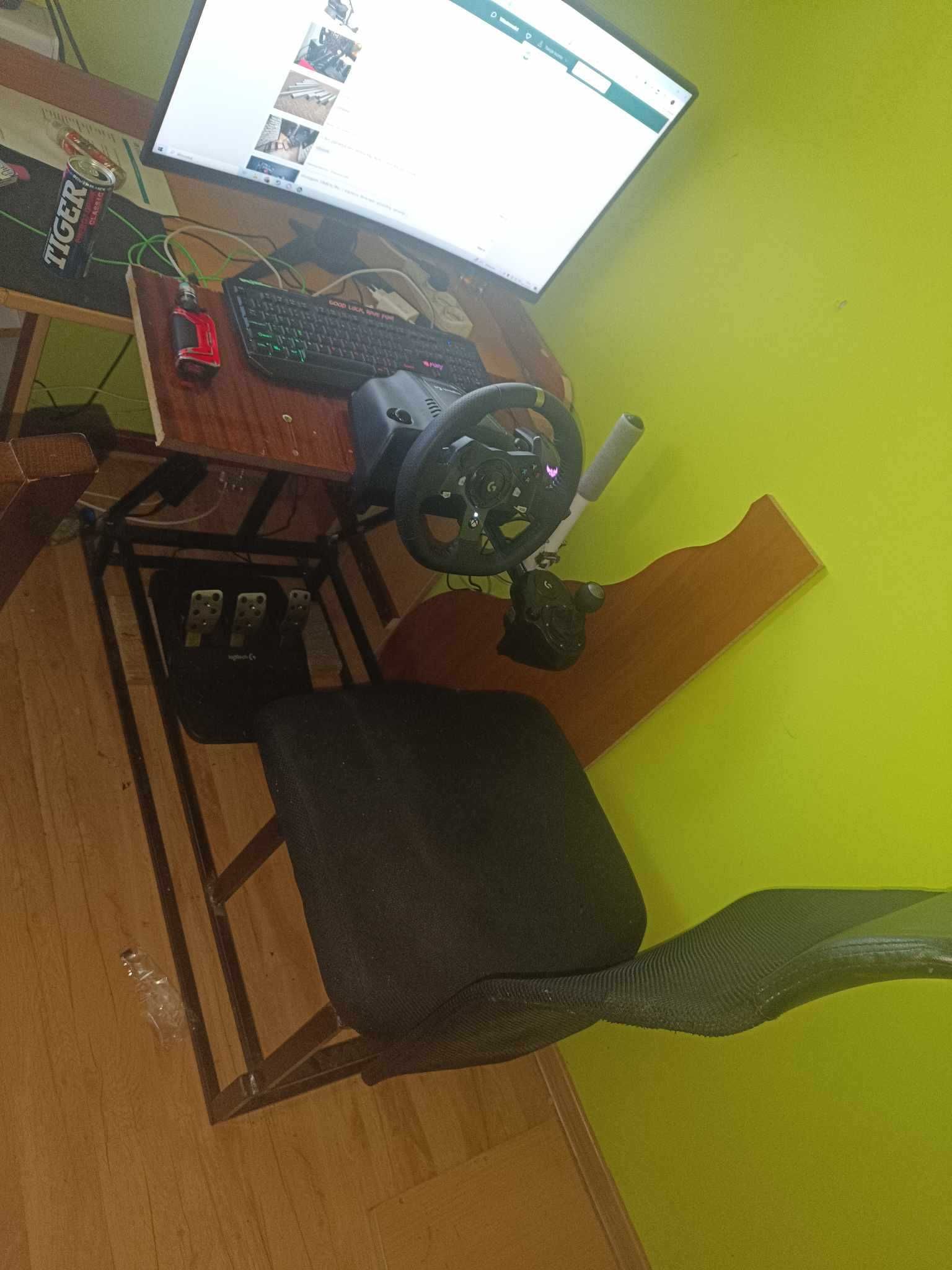 stanowisko DIY Simracing Logitech g920 shifter ręczny