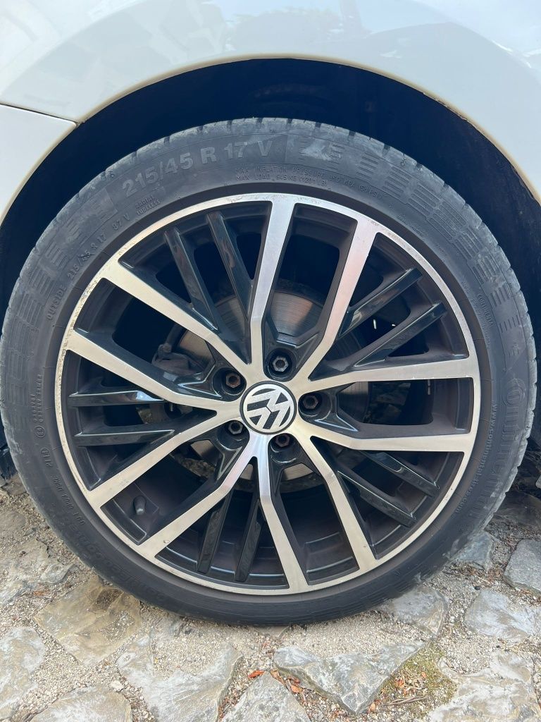 Vendo Jantes 17” 4x100 + Pneus Continental 215/45R17
