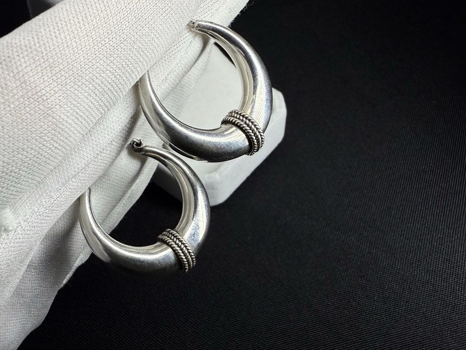 Срібні сережки-кільця 925-ї проби