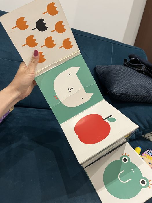 Ksiazeczki kontrastowe plansze czuczu harmonijki zabawki dla niemowlak