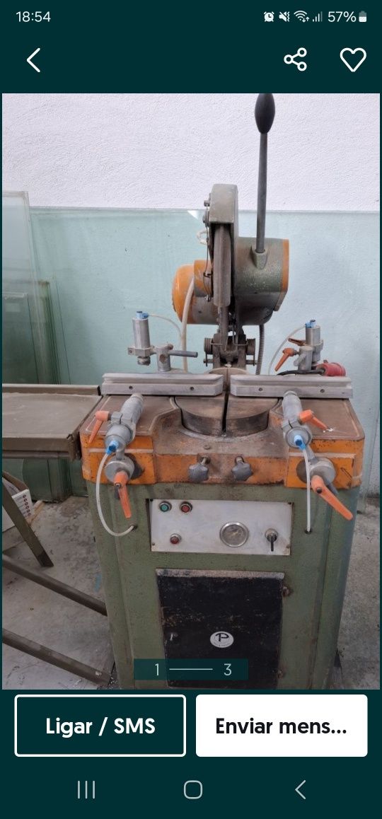 Máquina corte disco