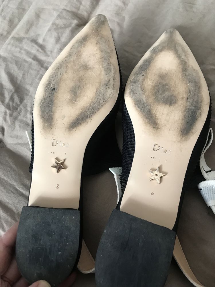 Dior slingback pretos