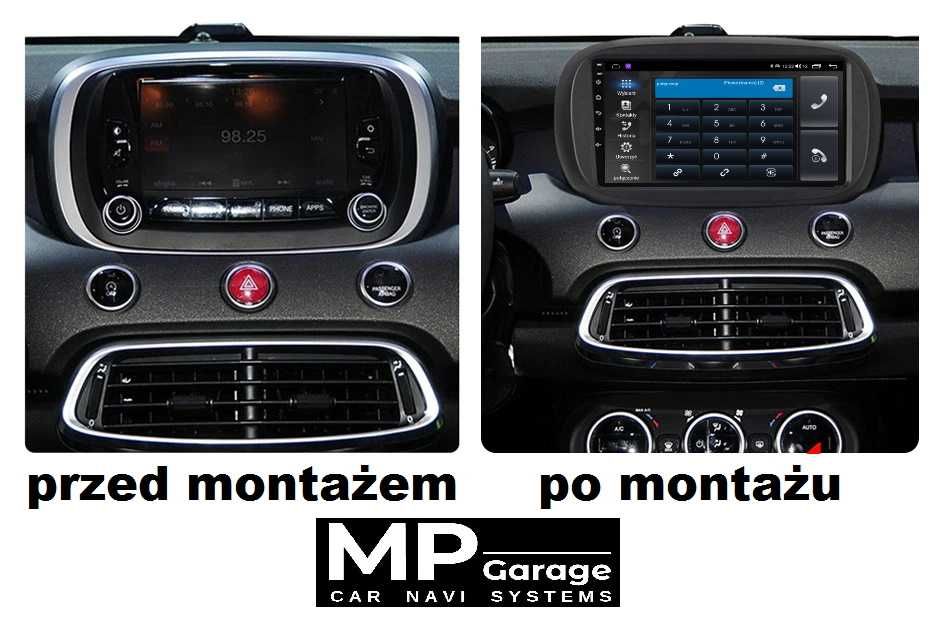 Radio FIAT 500X Nawigacja Android CarPlay/AA Qled Montaż Gwarancja!