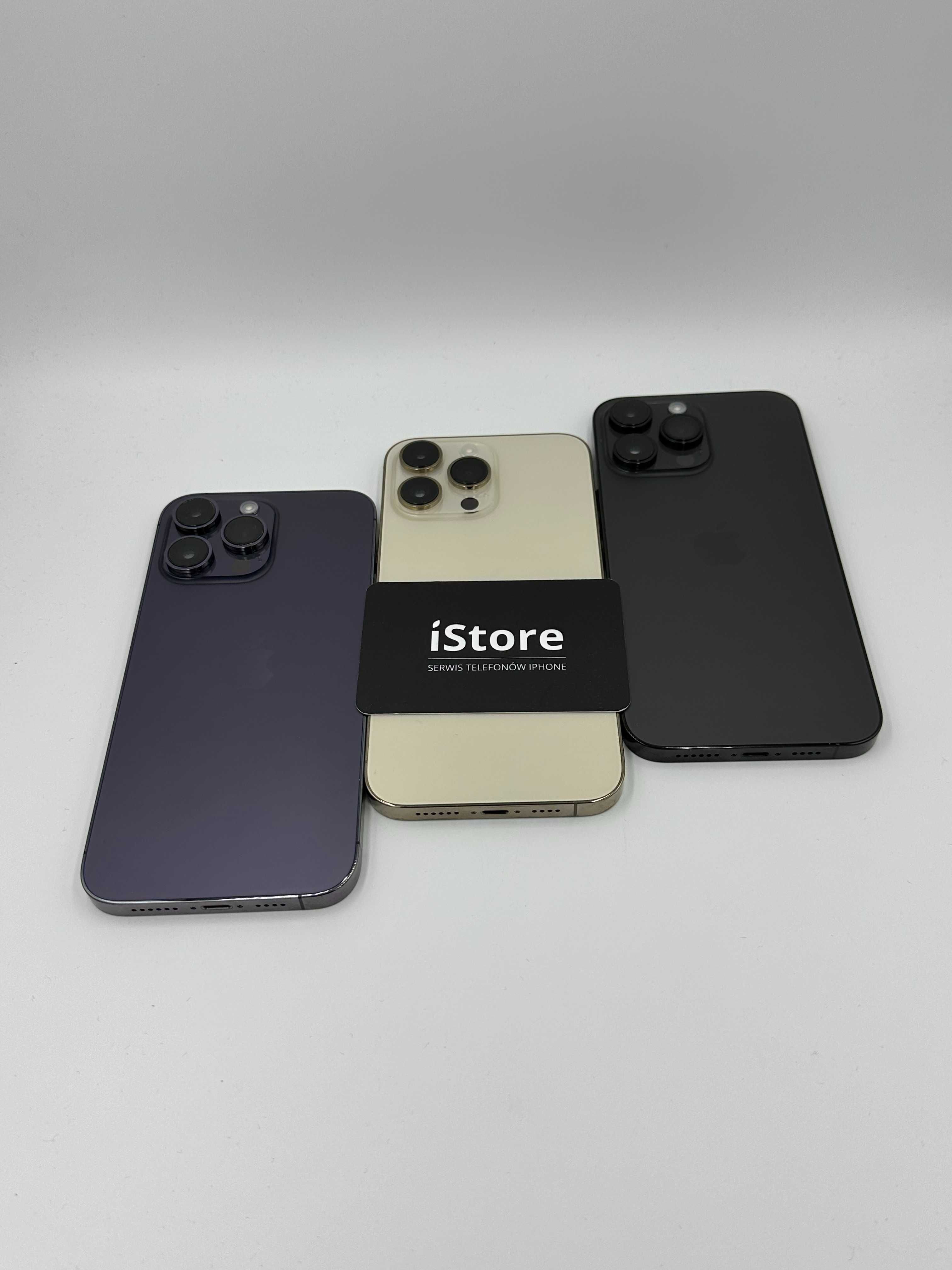 iPhone 14 PRO MAX 128 GB • Purple • Black • 100% bateria • GWARANCJA •