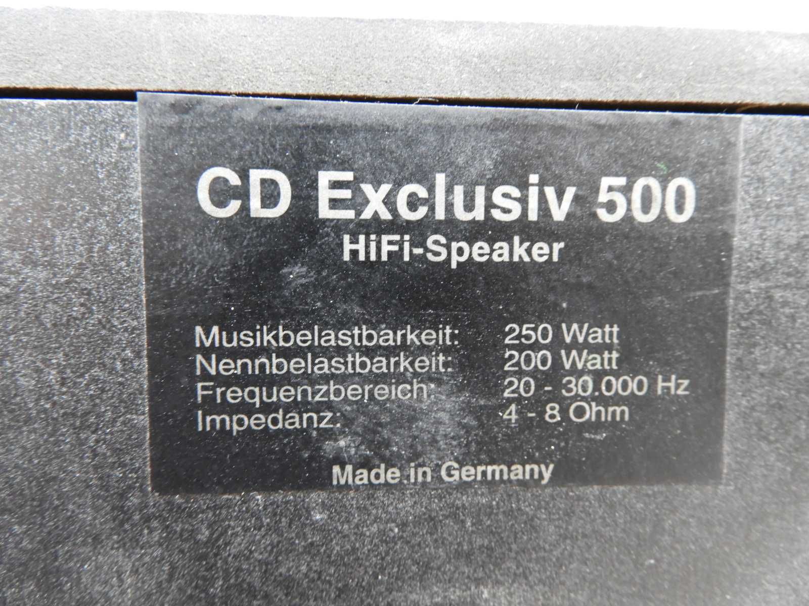 Kolumny cd exclusiv 500 jak CD referenz r - 500