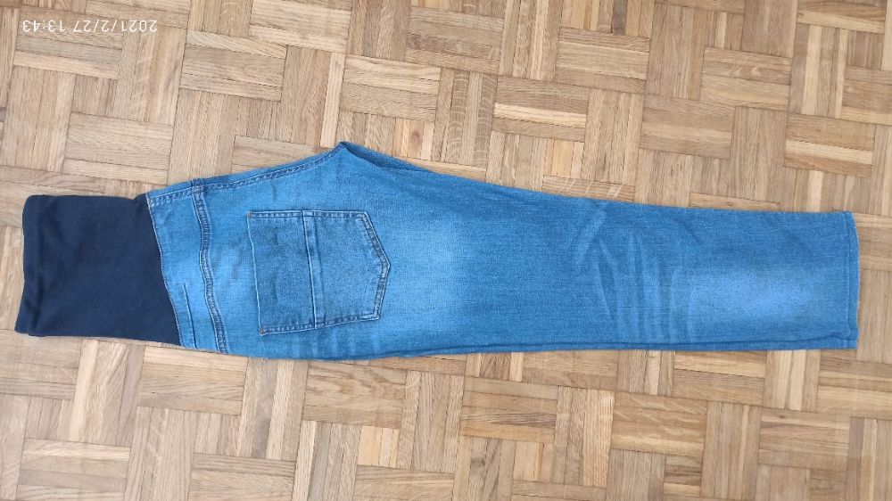 spodnie jeans ciążowe niebieskie rozmiar M