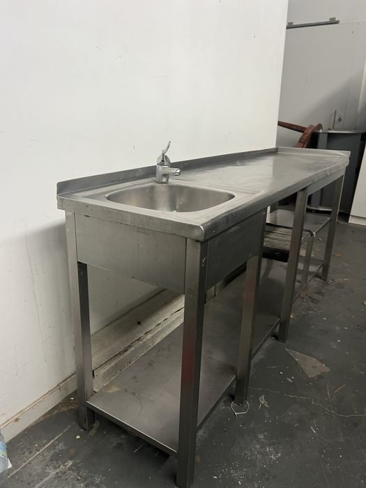 Bancada/lavatório inox