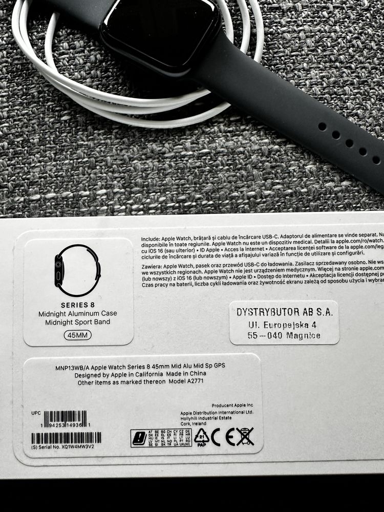 Apple Watch 8 Midnight Aluminum Case