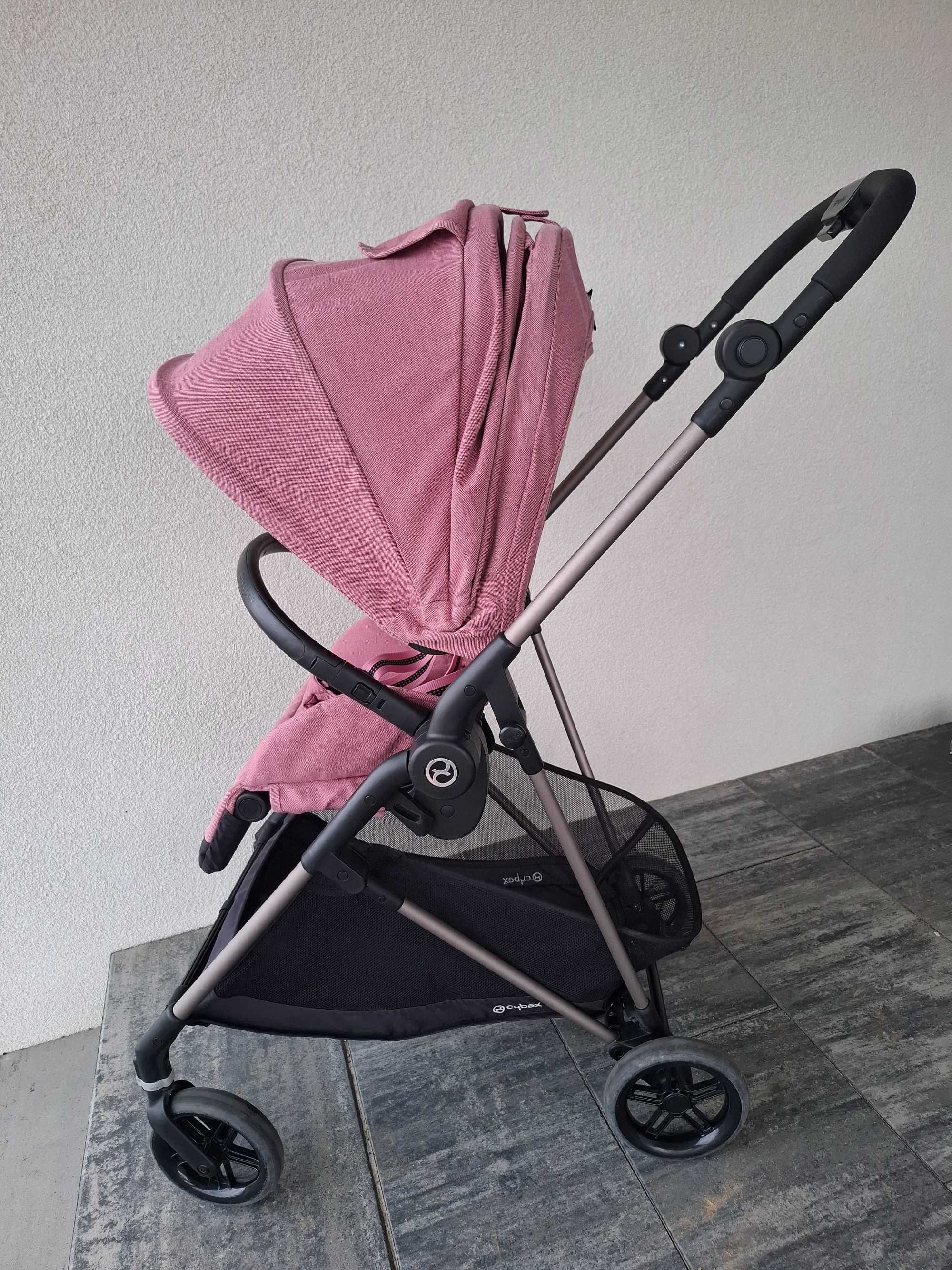 Wózek spacerowy Cybex Melio + śpiwór i osłona przeciwdeszczowa