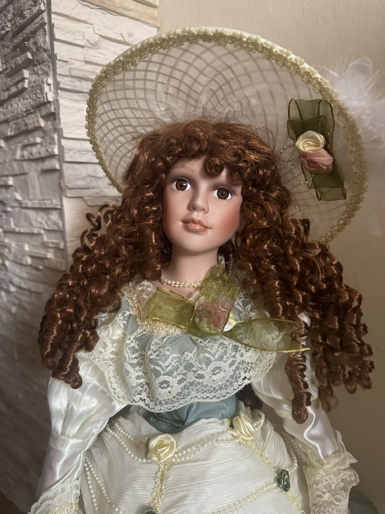 Stara lalka porcelanowa kolekcjonerska 70 cm
