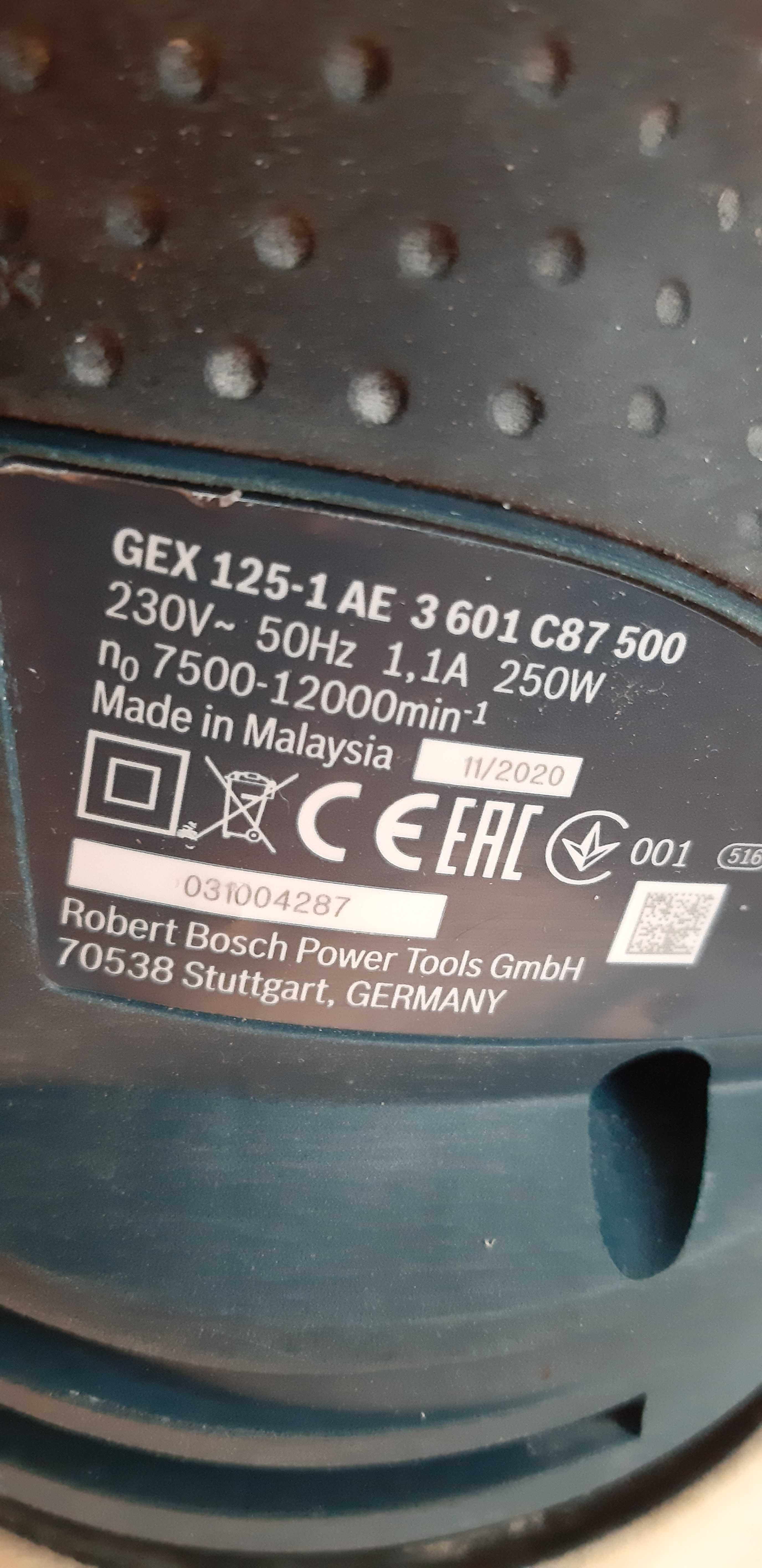Шліфмашина Bosch GEX 125-1 Professional