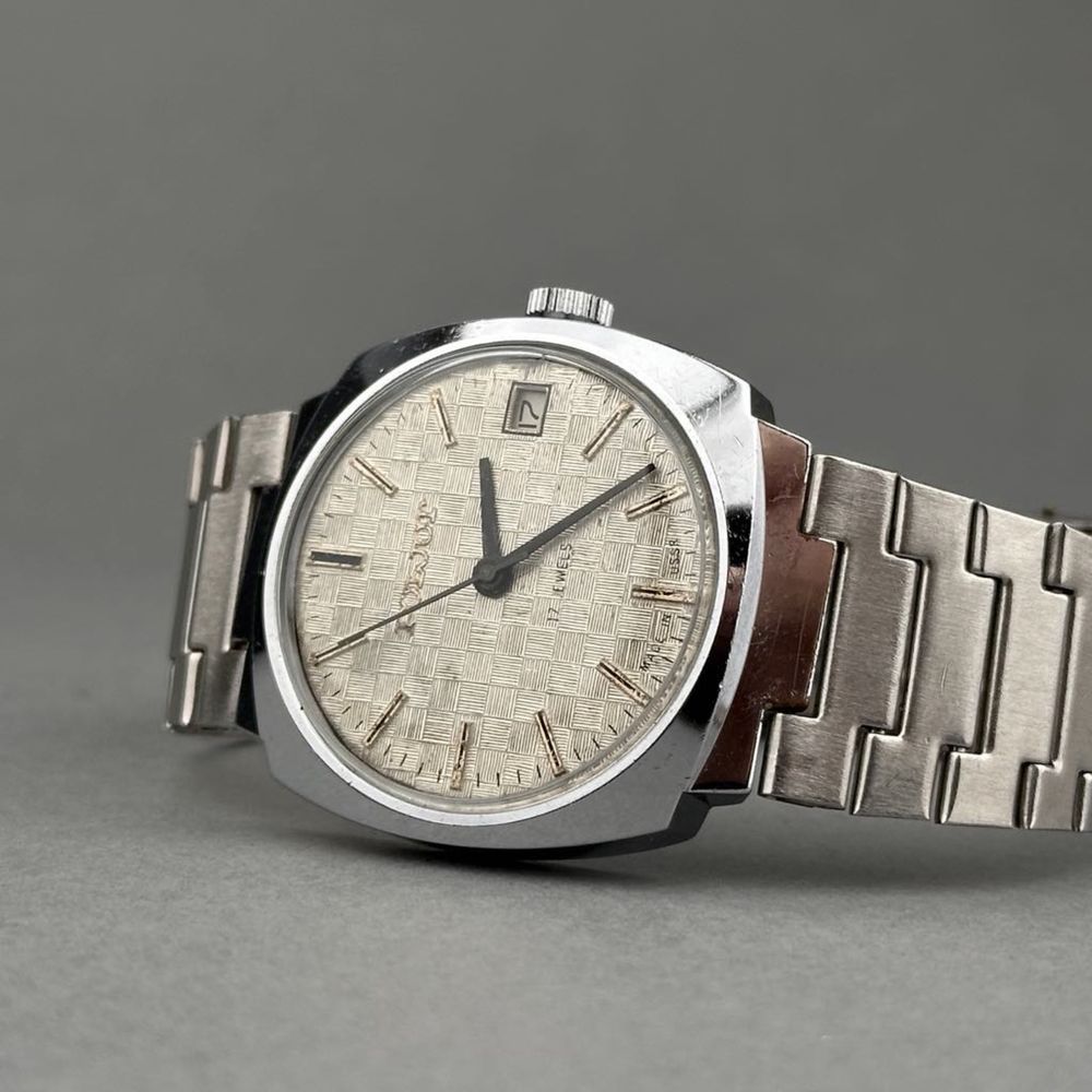 Zegarek vintage Poljot – radziecki | mechaniczny | giloszowana tarcza