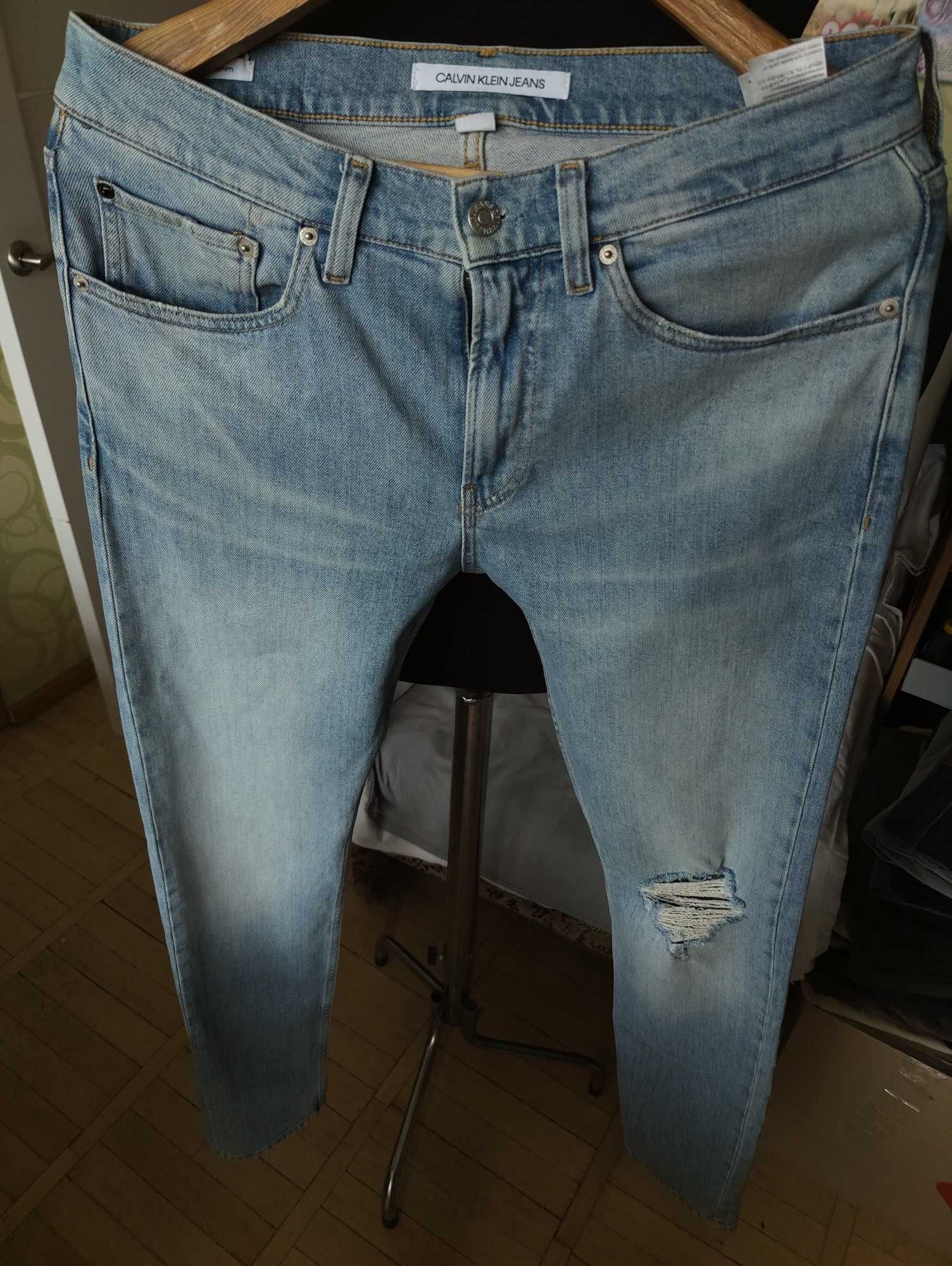 Джинсы Calvin Klein jeans USA w32 stretch mid blue.