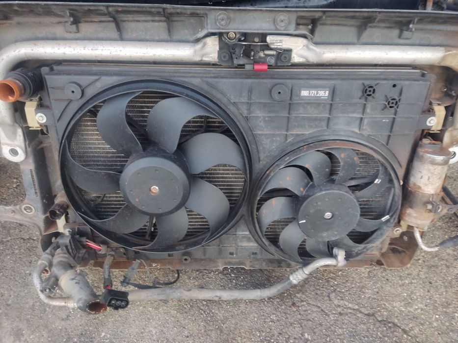 Frente fibra completa com radiadores audi tt 8n