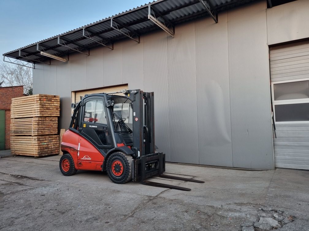 Wózek widłowy Linde H50T, Rok 2007, Maszt Triplex, Kabina, Przesuw