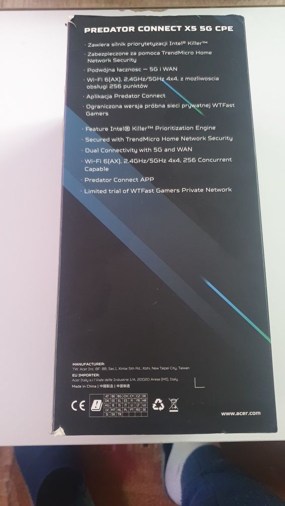 Ruter Acer Predator Connect X5