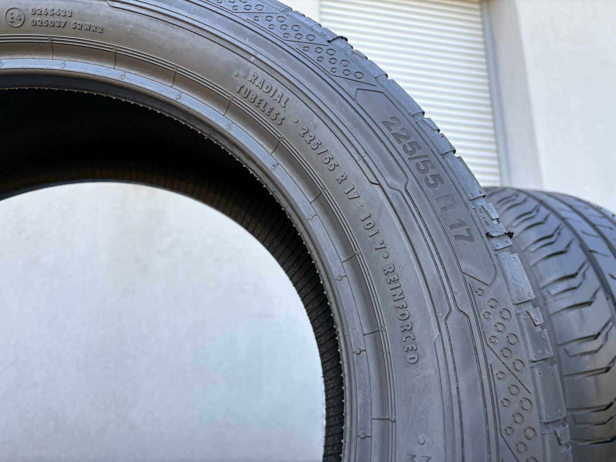 2szt letnie 225/55R17C Continental 8,2mm 2023r bdb stan! L537 FV23%