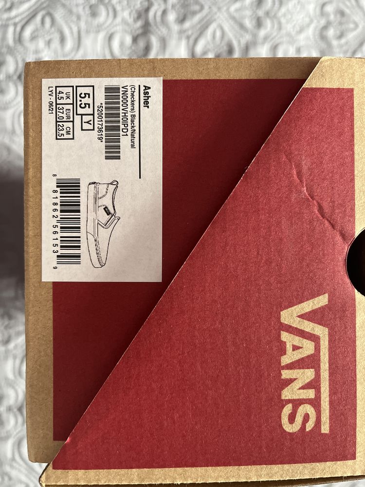 Vans Checkers Black/Natural (vn000vh0ipd1)