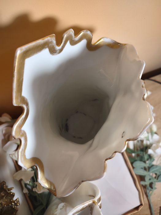 Para dużych wazonów Vieux Paris porcelana