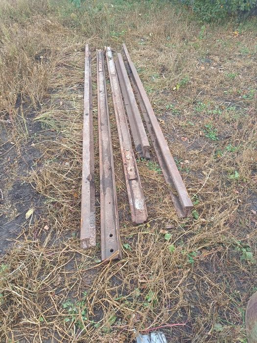 Рельсы б/у 4,15м ширина 6 см
