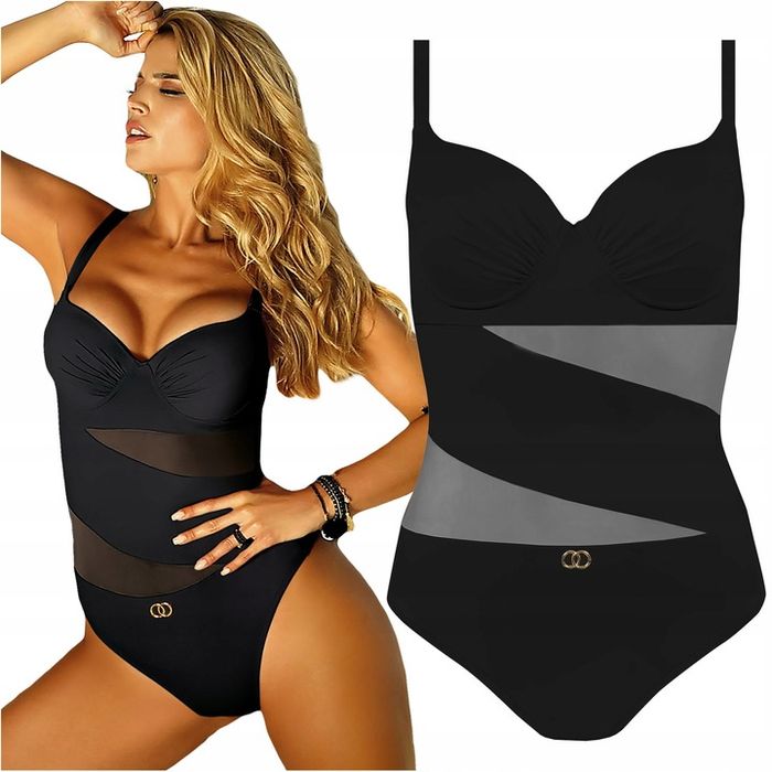 Strój Kąpielowy Jednoczęściowy Self 964 V Fashion 5 Czarny 40c L 75c