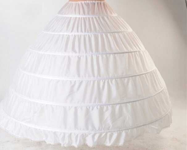 Halka do sukni ślubnej #2 6 kół uniwersalna biała regulowane fiszbiny