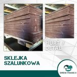 Sklejka szalunkowa topolowa 21mm chińska, recykling 1krotnie prasowana