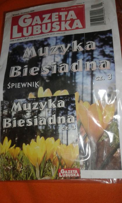 Płyta DVD "Muzyka biesiadna"-śpiewnik cz.3