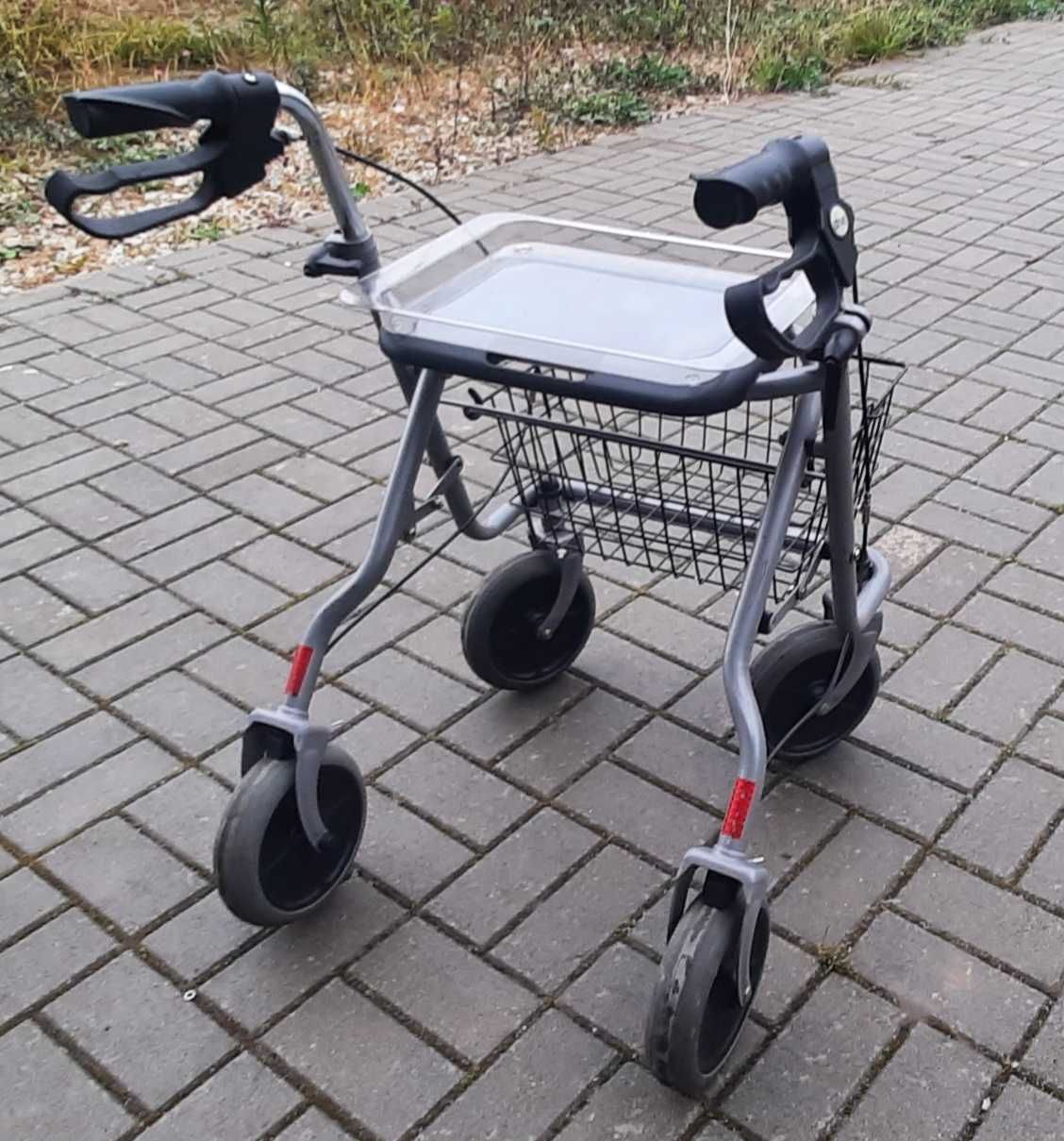 Balkonik Rolator Chodzik cztery koła siedzisko koszyk na zakupy