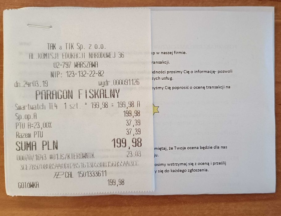 Smartwatch Tl4 stan bardzo dobry na gwarancji