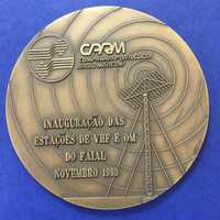 Medalha Companhia Radio Marconi - 1989 - Estações Rádio Açores