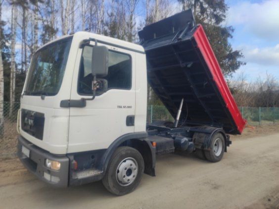 Man TGL 12 180 wywrotka Meiller trzystronna