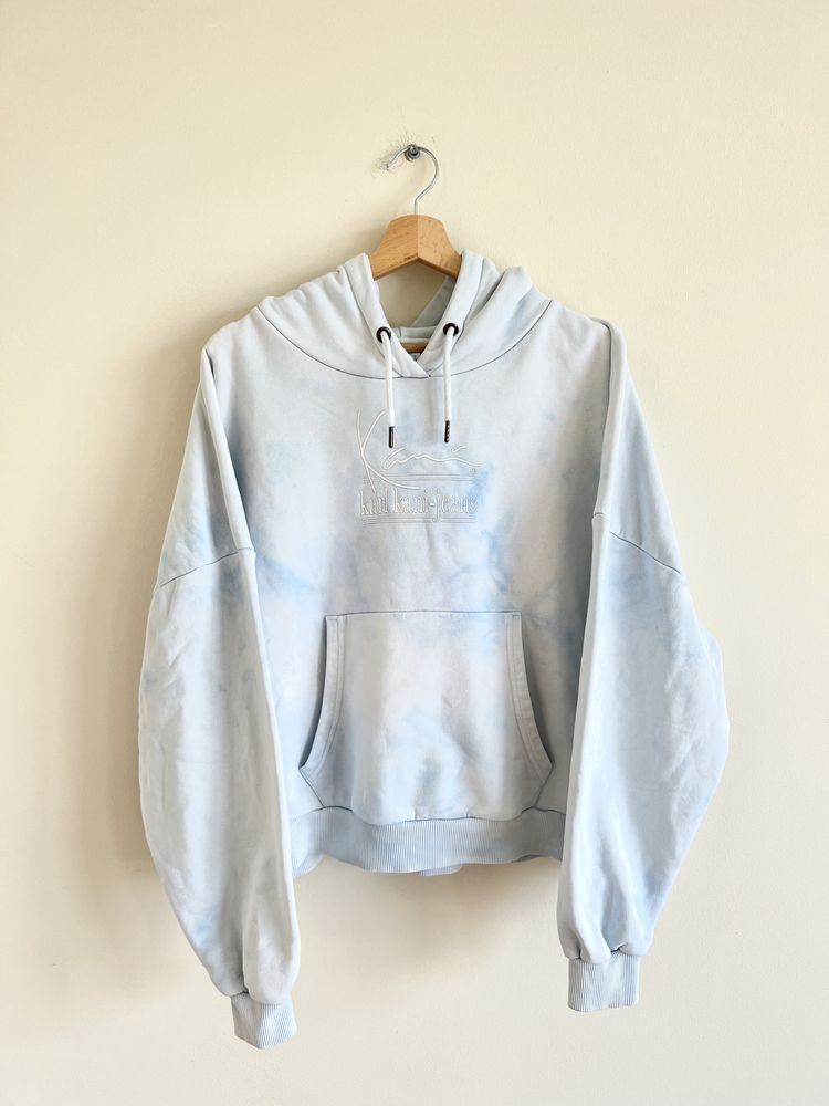 Karl Kani hoodie błękitna biała bluza z kaptutem adidas nike