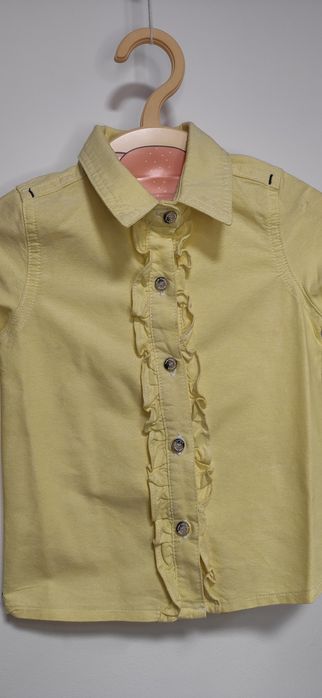 MLrozmiar86 Żółta dziewczeca koszula rozmiar 86/92 MLrozmiar92