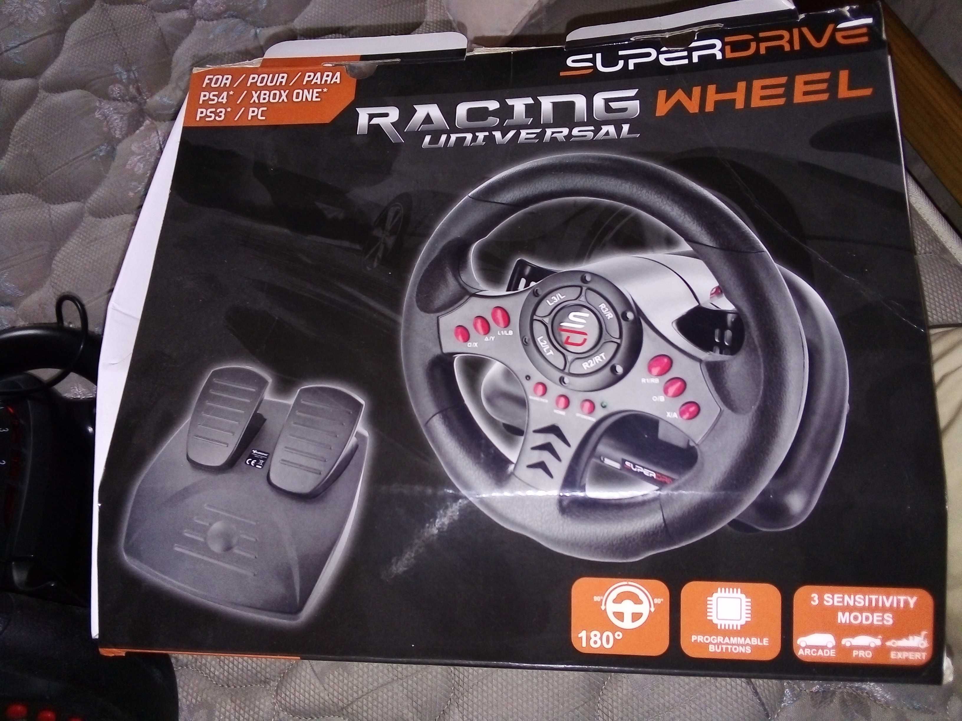 Volante / pedais para computador - Superdrive Racing Wheel (20 euros)