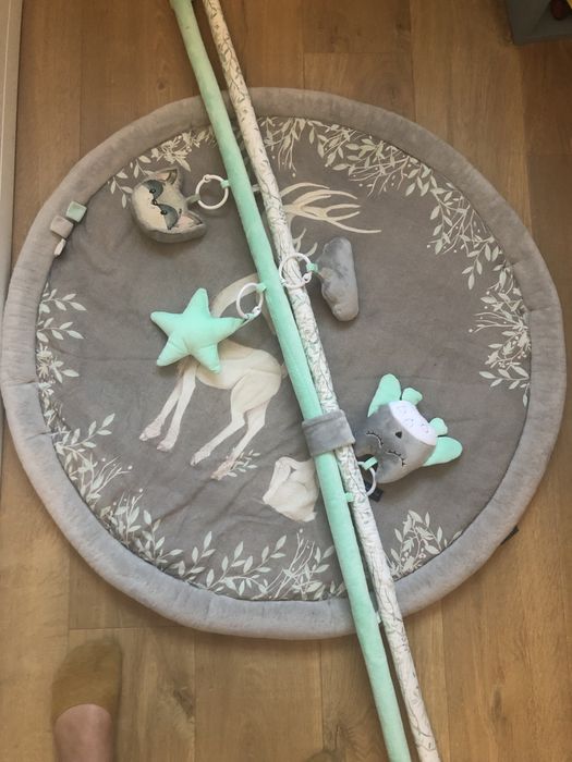 Mata niemowlęca edukacyjna Baby steps jelonki