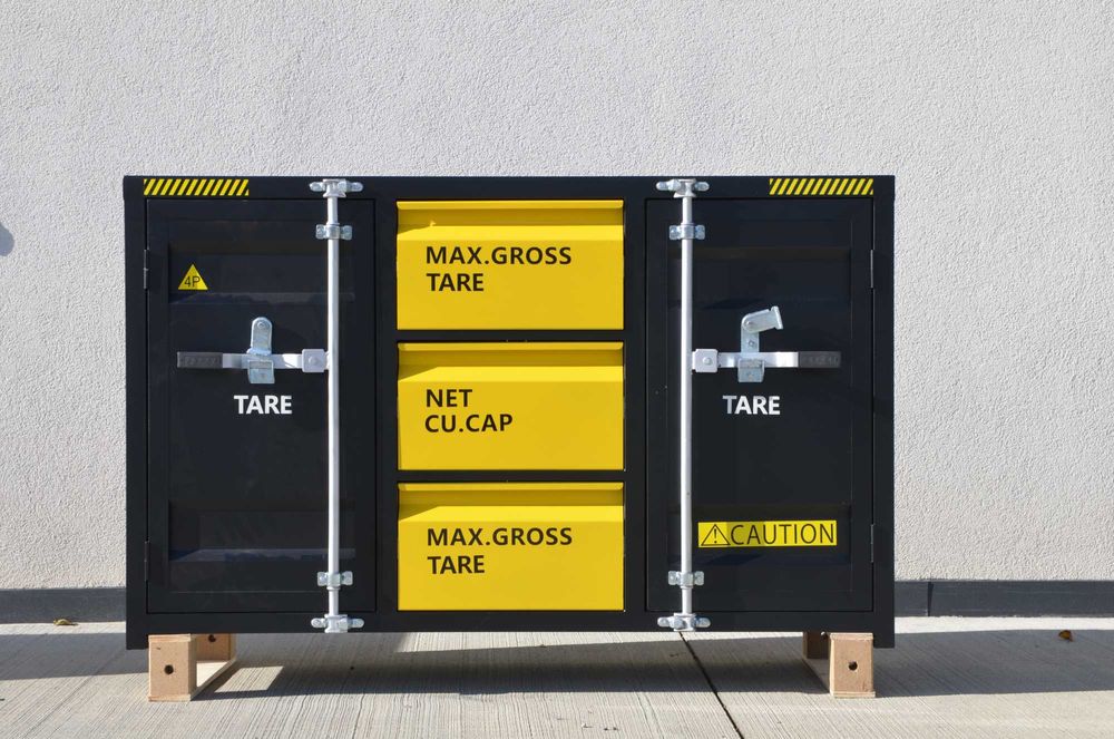 Stól Szafa  Warsztatwy Industrialny Design Stabilny 196kg kontener