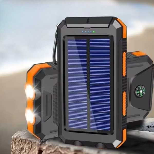 Потужний ПАВЕРБАНК з ліхтариком! Power Bank на 20.000 mAH. На сонячній