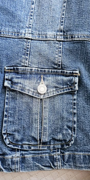 Kurtka marynarka jeansowa retro grunge y2k  vintage dowton